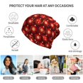 thumbnail image 5 of Yiaed Christmas Red Balls Print Multifunction Beanie Hats for Women Men Slouchy Knit Beanie Hat Winter Hat Scarf Stretch Skull Cap, 5 of 8