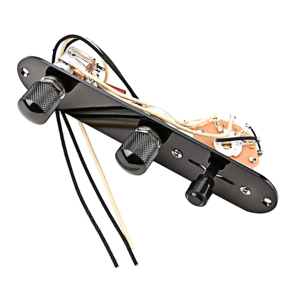 3 Way Prewired Control Plate Wiring Harness Knobs for Guitar Replacement Parts