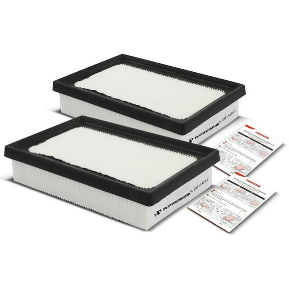 Engine Air Filter Set 2 - Compatible with 2017 - 2022 Toyota Prius Prime 1.8L 4-Cylinder 2018 2019 2020 2021