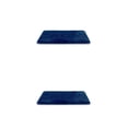 thumbnail image 4 of Kearding Alfombrilla de baño absorción de agua alfombras de terciopelo antideslizantes alfombras de baño de Color sólido alfombras de Azul oscuro 2Conjunto, 4 of 6