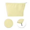 thumbnail image 4 of Unique Bargains 1 Pc Seersucker Stripes Makeup Bag Yellow Polyester, 4 of 6