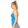 thumbnail image 3 of Expert Brand Women's Airstretch™ Racerback Cropped Tank Top, Blue, XL, 3 of 5