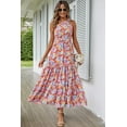 thumbnail image 2 of PRETTYGARDEN Women's Summer Floral One Shoulder Maxi Dress Knot Ruffle Boho Beach Vacation Wedding Guest Long Sun Dresses, 2 of 7