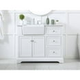 thumbnail image 3 of Elegant Decor Franklin 42" Aluminum MDF Single Bathroom Vanity in White, 3 of 15