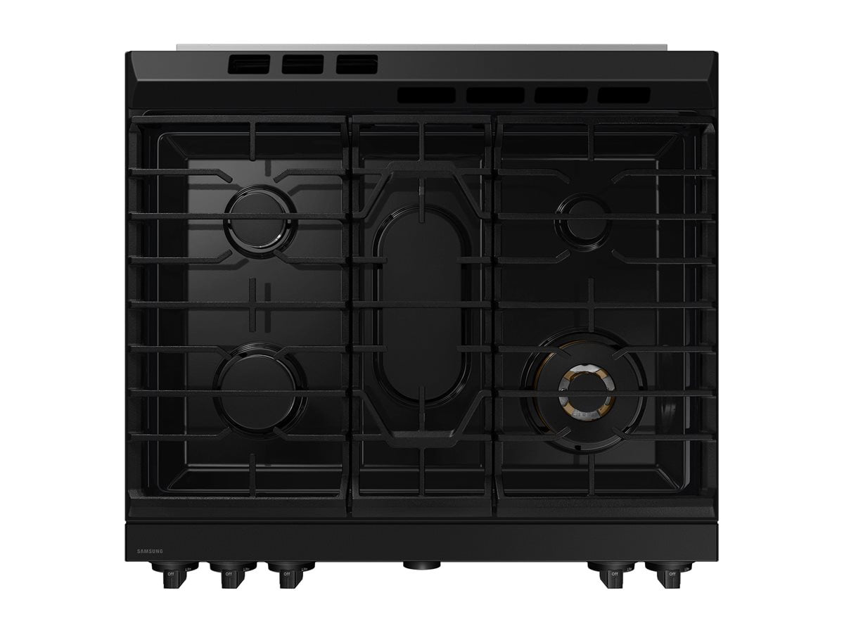 Samsung Bespoke NSG6DG8500SRAA - Range - built-in - Wi-Fi - niche - width: 24 in - depth: 24 in - height: 35.9 in - with self-cleaning - stainless steel