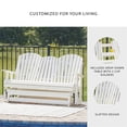 thumbnail image 5 of Signature Design by Ashley Hyland wave White Outdoor Glider Loveseat, 5 of 7