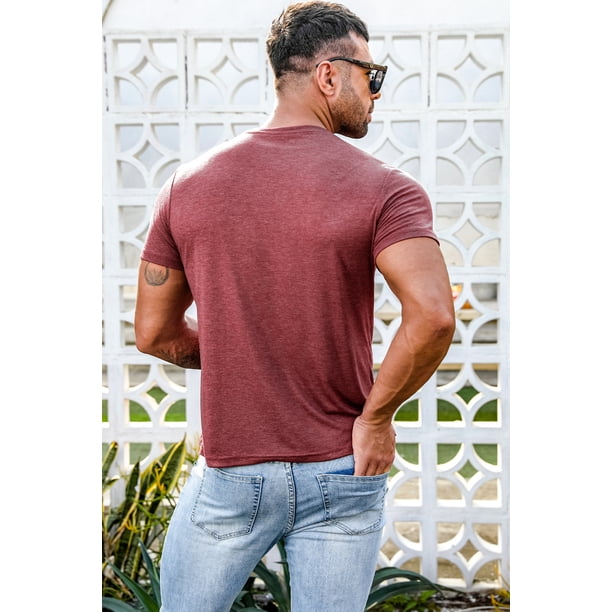 ABPHQTO Camiseta de hombre roja I'M THE ONLY BOSS Print Men