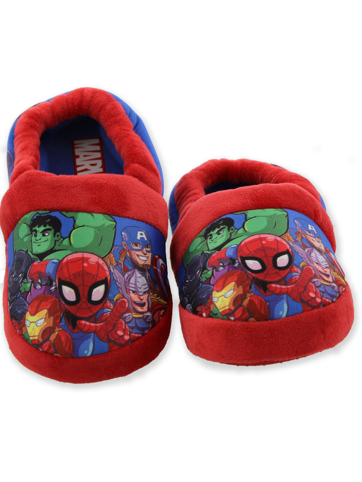Marvel Super Hero Adventures Avengers Boy's Toddler Plush Aline Slippers AVF227Y - image 2 of 7