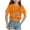 Orange, variant on Godom Girls' Tees Short Sleeve Round Neck Cotton T-Shirt Girls Summer T Shirts