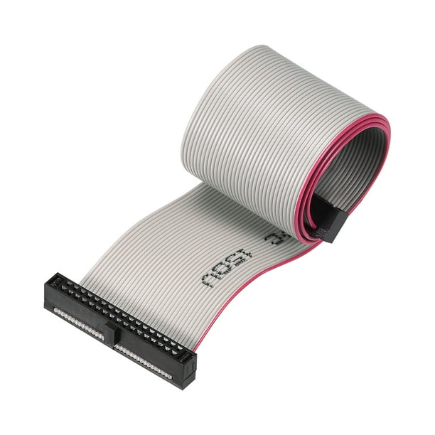 IDC Wire Flat Ribbon Cable FC/FC Female Connector Atype 34Pins 1.27mm Pitch 20cm Long Walmart