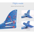 thumbnail image 4 of 1 paquete de juguetes de avión, avión de espuma de lanzamiento de 48 cm, planeador de 2 modos de vuelo, juguete volador para niños, regalos de cumpleaños, juguetes deportivos al aire libre p, 4 of 5
