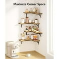 thumbnail image 3 of Necvior Wall Mounted Corner Floating Shelf Delicate Wood Shelves for Home Decors Storage, 3 of 21