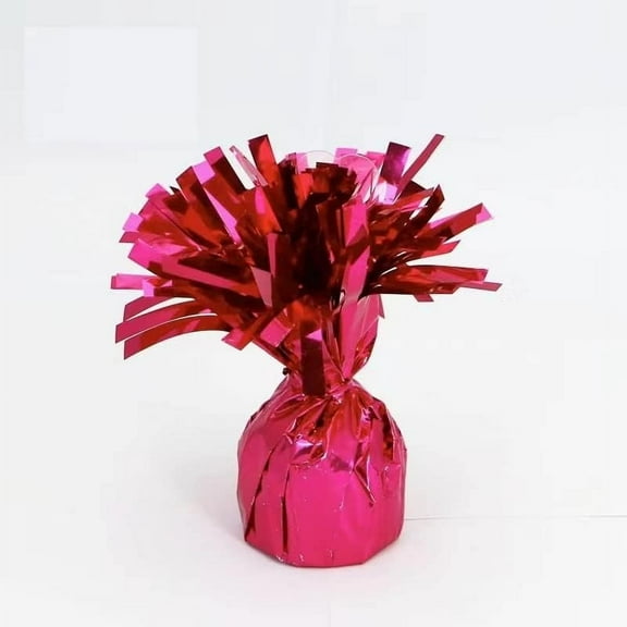 PMU Kisses Balloon Weights - Decorative Balloon Weight for Thanksgiving, Birthday, Party Favors, Christmas, Wedding & Baby Shower - 6oz, Rose Red Pkg/6