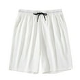 thumbnail image 4 of Ketyyh-chn99 Men's Shorts Comfort Stretch Shorts Mens Casual Shorts Drawstring Summer Beach Short White,3XL, 4 of 4