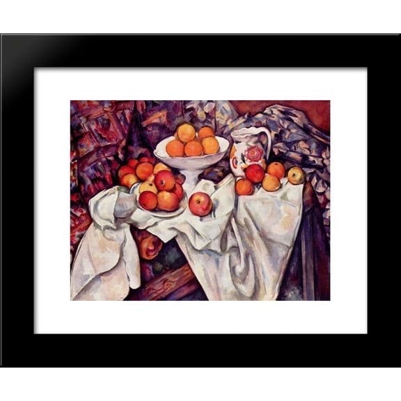 Apples and Oranges 20x24 Framed Art Print by Paul Cezanne