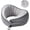 Cool Grey, variant on Travel Pillow,  Pure Memory  Travel  Pillow Airplane  Support  Design for Traveling Suitable for Airplanes,Offices and -Cooling Silk Light
