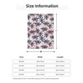 thumbnail image 4 of Throw Blanket for Couch Sofa and Bed, Tropics Palm Trees Super Soft Plush Throw Blanket, Fuzzy Cuteness Comfy Warm Washable Flannel Blanket & Throws for All Season 60"x50", 4 of 5