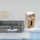 thumbnail image 2 of Caja de pañuelos con diseño de pájaro de madera para pared, de cuero sintético, para guardar toallas de papel, diseño que ahorra espacio, ideal para s, 2 of 8