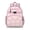 Pink-8, variant on Boho Daisy Toddler Backpack with Spacious Capacity Chest Strap Easy Grip Zipper Vintage Floral Pattern School Backpack for Student Perfect for Back to School and Travel