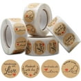 thumbnail image 1 of 4 rollos de etiquetas adhesivas autoadhesivas redondas para bolsas de regalos Brillar Electrónica, 1 of 1