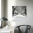 thumbnail image 3 of Nawypu  Winter Canvas Wall Art Peaceful Landscape Painting New York Central Park Picture Printed on Canvas Modern Home Decoration,Framed Canvas Art Ready to Hang,, 3 of 4