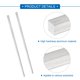 thumbnail image 4 of Uxcell 2 Pcs Barra Plana de Aluminio Cuadrada, 1/4" de Grosor x 1/4" de Ancho x 12" de Largo, 4 of 6