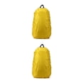 thumbnail image 3 of Yuarrent a prueba de agua Cubierta de lluvia de polvo Bolsa de de viaje portátil para acampar Cubierta a prueba de lluvia 35-40 litros Amarillo amarillo 35-40L 2Conjunto, 3 of 5