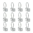 thumbnail image 5 of Utopia Alley Shower Hooks - Double Shower Curtain Rings for Bathroom - Rust Resistant Shower Curtain Hooks for Shower Curtain - Shower Curtain Rings with Crystal Design - Set of 12, Polished Chrome, 5 of 10