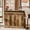 Brown, variant on Finmind L-Shaped Corner Bar Cabinet, 3-Tier Home Bar Unit with Stemware Racks, Tall Liquor Storage Cabinet, Multi-Functional Bar Station for Living Room, Black