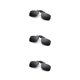 thumbnail image 4 of Gafas de sol polarizadas Minnieouse clip abatible hacia arriba cuadradas Sábana gris negra, 4 of 6
