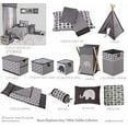 thumbnail image 2 of Bacati - Nursery Storage Caddy Elephants White/Grey, 2 of 3