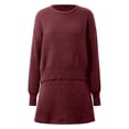 thumbnail image 5 of Siilsaa Womens Sweaters Fall 2024 Oversized Knitted Pullover Sweater Casual Long Sleeve Crewneck Cute Sweaters Red,2XL, 5 of 5