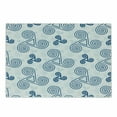 thumbnail image 1 of Celtic Cutting Board, Various Size Repeating Triskel Celtic Triple Spiral Extensions Illustration, Decorative Tempered Glass Cutting and Serving Board, Small Size, Blue White, by Ambesonne, 1 of 1