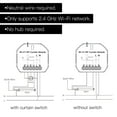 thumbnail image 4 of Tuya RF Roller Shutter Persianas Motor WiFi Módulo de interruptor de cortina con control remoto Wdftyju Libre de BPA, 4 of 4