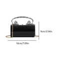 thumbnail image 2 of Bolso Mini Noche Embrague Acrílico Con Cadena Mujer Hobo Sólido, 2 of 8