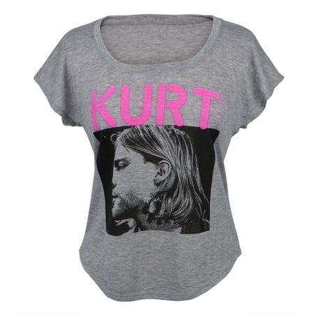 Kurt Cobain - Side Photo Juniors Dolman T-Shirt (Kurt Cobain Best Photos)