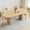 Natural, variant on Weselon 41"-78" Extendable Oval Dining Table for 4-8, Modern Farmhouse Kitchen Table with Roman Column Leg, Large Wood Dining Room Table, Walnut