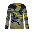 thumbnail image 4 of Azrian Men's Camouflage Long Sleeved T-shirt Non Positioning Printing Long Sleeved Round Neck Pullover Casual Sports T-shirt Top, 4 of 5