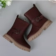 thumbnail image 7 of Wine Elegant Wine Girls Boots With Faux Leather Material And Warmth For Winter Seasons, Providing Durable Construction, 7 of 7