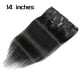 thumbnail image 4 of 14 Inch Clip In Extensions Human-Hair Clip Hair Extensions Seamless, 4 of 5