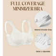 thumbnail image 4 of Curyon Women's Minimizer Bra Comfort Non Padded Wireless Full Figure Plus Size Bras,42C, 4 of 6