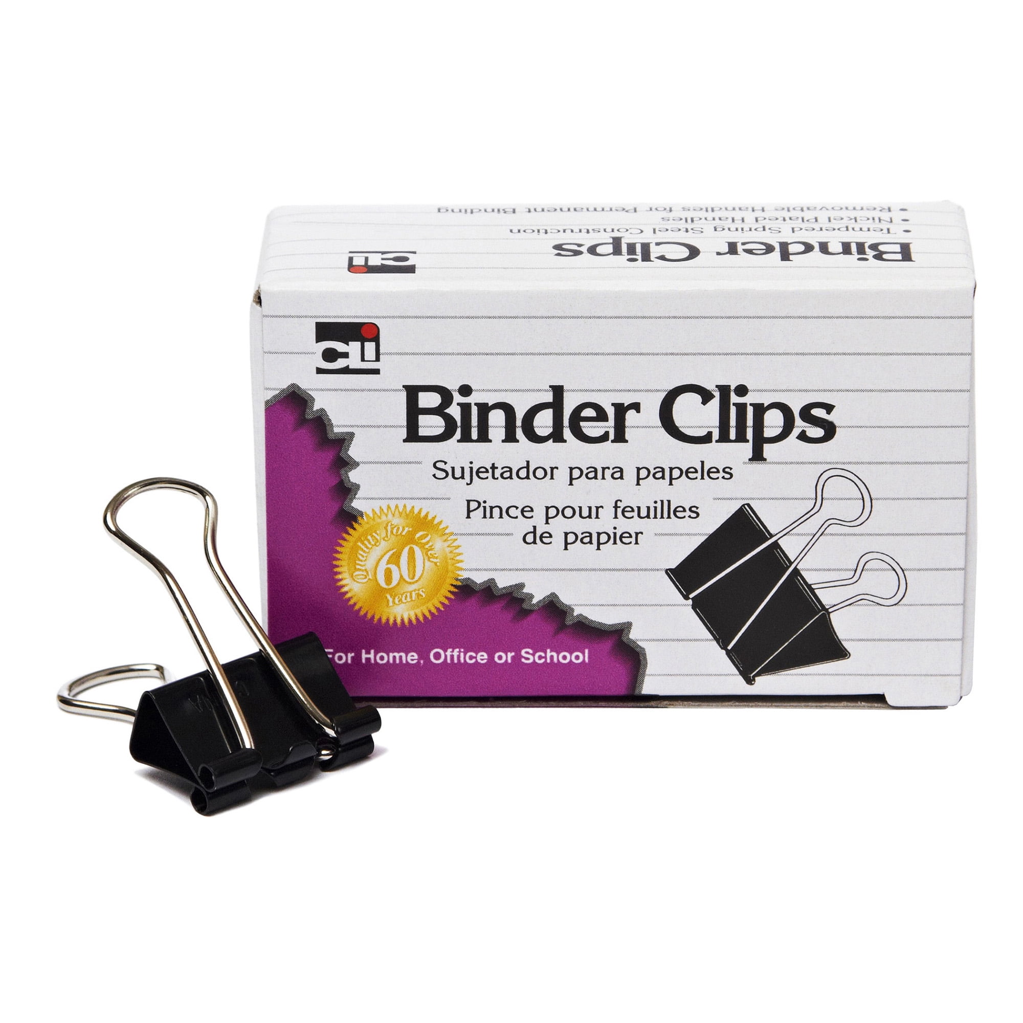 Charles Leonard Binder Clips, Mini, 1/4" Capacity, 576 Count