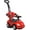 Red, variant on ChromeWheels 3 in 1 Ride on Toys Pushing Car with Removable Sun Visor Red