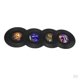 thumbnail image 1 of 12 Pack Vintage CD Design Cup Mug Pot Glass Posavasos Para Cocina / Comedor / Sala De / Patio / De Centro, 1 of 6