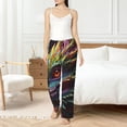 thumbnail image 4 of Disketp Colorful Dragon Head Profile Women's Comfy Pajama Pants Casual Drawstring Palazzo Lounge Wide Leg Pants-XX-Large, 4 of 6
