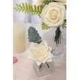 thumbnail image 3 of Artificial Gardenia Flowers 2.7" 25pcs Real Looking Ivory Foam Fake Flowers with Stems for DIY Wedding Bouquets Bridal Shower Centerpieces Floral Arrangements Party Tables Home Decorations, 3 of 5