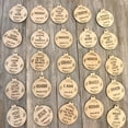 thumbnail image 6 of 25 Pack Names of Jesus Ornaments, 5 cm / 2 inch Diameter | Name of Jesus Advent, Wood Hanging Ornaments with Savior Names, Ornaments for Christmas Tree Decor, 6 of 9