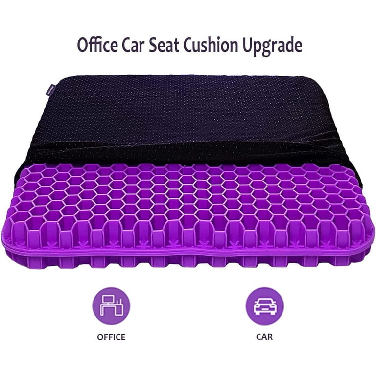 Purple Back Cushion, Pressure Reducing Grid Designed for  Ultimate Comfort, Designed for Chairs, Gaming, and Travel