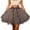 Coffee, variant on Elegant Chiffon High Waist Flowy Skirt With Bow Detail For Casual And Formal Wear