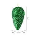 thumbnail image 2 of Vickerman 7" Emerald Matte Glitter Pinecone Christmas Ornament, 4 per pack, 2 of 3